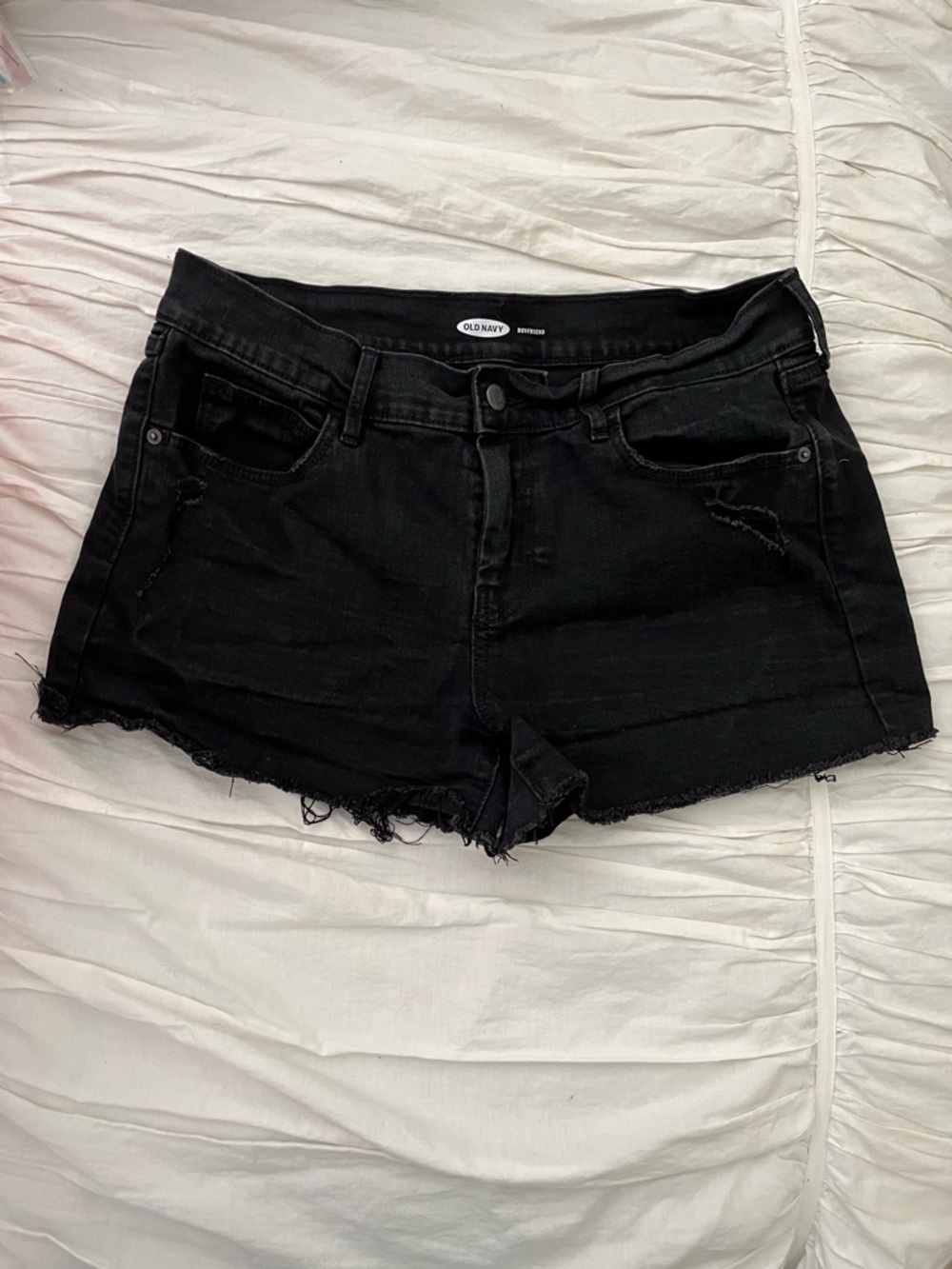 Old Navy Black Denim Cut Off Shorts